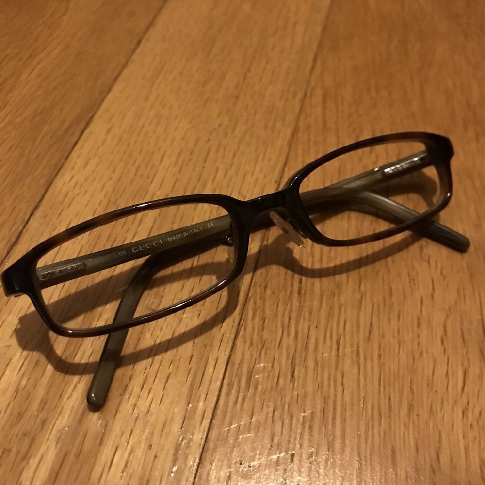 Gucci GG1504 5U2 Eyeglasses Sunglasses Frames Tortoise Rectangular Full Rim 135